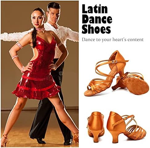 Дамски обувки за латино Танци HIPPOSEUS, Професионална Дамски Обувки За практикуване на бални танци и Салса,