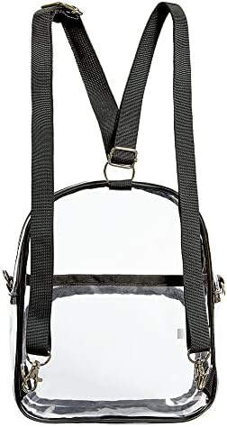 Прозрачна мини-Раница COVAX, Прозрачна чанта през рамо, Одобрен за стадиона, Модерен Женски Прозрачен Раница за