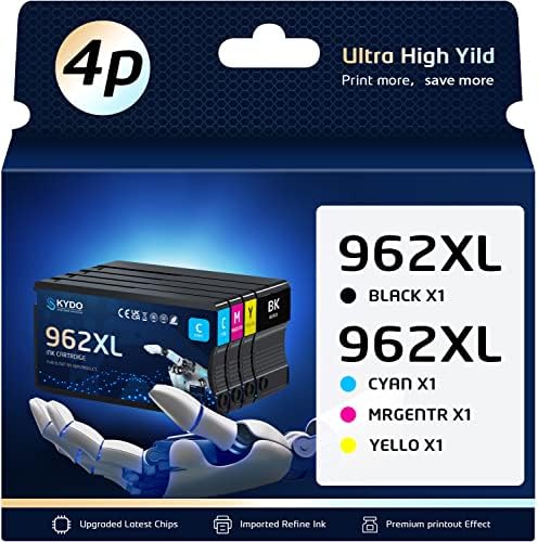 Смяна на касети с мастило 962XL за HP 962XL 962 XL е Подходящ за принтери HP OfficeJet Pro 9015 9025 9010 9018