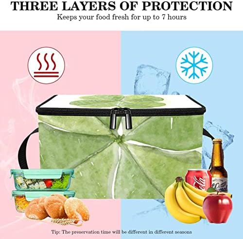 Многократна употреба за Хранителни стоки Чанти с изолация Акварел Детелина на здрав цип, Чанти-охладители