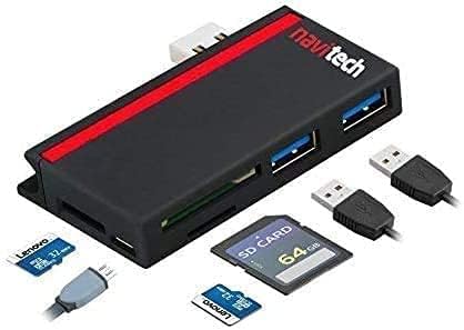Лаптоп/таблет Navitech 2 в 1 USB 3.0/2.0, е адаптер-hub /вход Micro USB устройство за четене на карти SD/Micro SD слот, Съвместим с лаптоп-трансформером HP Envy x360 15-ed1000na 15,6