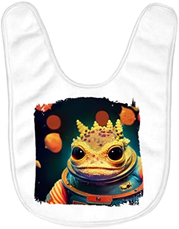 Бебешки Лигавници Space Frog - Лигавници За Хранене на деца-Астронавти - Сладък Лигавници за хранене
