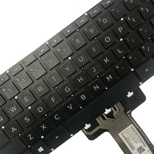 Клавиатура Huasheng Suda US черен цвят, замяна за HP 14-dk0028wm 14-dk0045nr 14-dk0053od 14-dk0075nr 14-dk1003dx