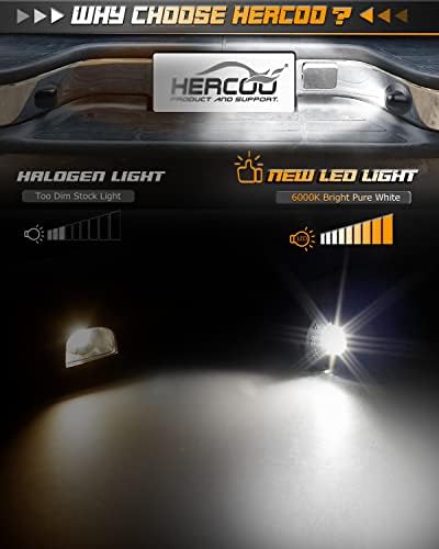 HERCOO Led Лампа за регистрационен номер, Осветление на задния фенер в събирането, Съвместим с Ford F150