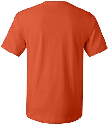 Hanes мъжки 5,2 унции. Памучен тениска ComfortSoft (5280)-ОРАНЖЕВО-L-5PK