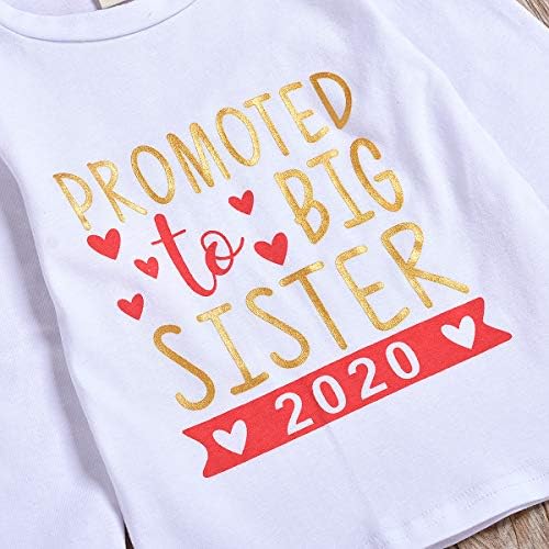 2020 Дрехи С Писмото Принтом Старши Сестри За Малки Момичета, Тениска, Топ, Блуза, Риза