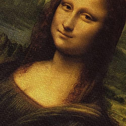 Wayfare Art, Мона Лиза на Леонардо Да Винчи Печат Върху Платно, с монтиран на стената Художествен Плакат за Домашния Офис,