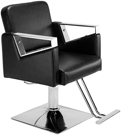 ZLXDP Стол за салон за Красота, Коса стол, Класически Обем на Облегалката на Стола, Черното Обзавеждане за Салон за