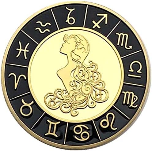 Съединените Щати Дванадесет Съзвездия Диамант Монета Златна Колекция Възпоменателни монети на Дева Фън Шуй Желание на Бога на Слънцето Златна Монета Кописувенир