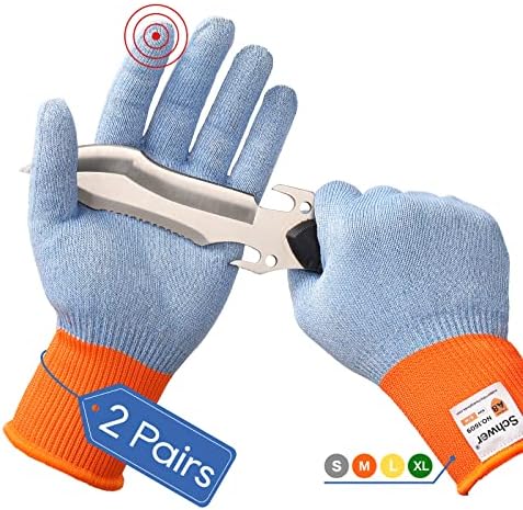 Schwer 2 Чифта ръкавици, устойчиви на гумата, защитени от хранителни продукти, ANSI A8, дишащи и леки, съвместими със