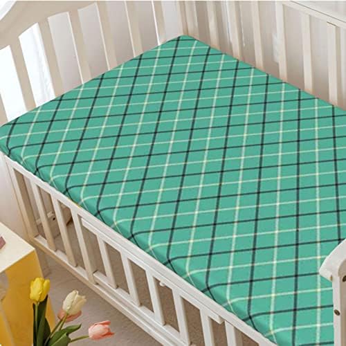 Кухненски Кърпи за детски легла в една клетка, Преносим мини-Кърпи За яслите, Меки и Еластични Кърпи за яслите-Подложка