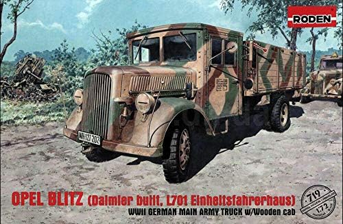Opel Blitz Daimler Построен L701 Einheitsfahrerh 1/72 Пластмасов Модел Комплект Roden 719