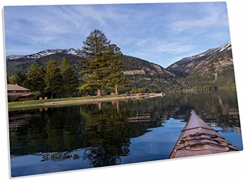 3dRose Holland Lake Lodge, Национален гора Лоло, Монтана, САЩ. - Подложки за работния плот (dpd-144847-1)