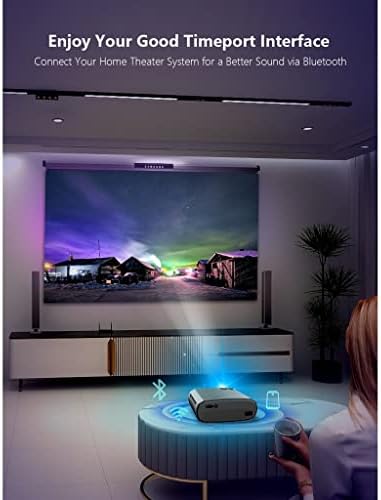 FZZDP V50 Преносим проектор 5g Mini Smart Real 1080p Full Movie Proyector 200Led Проектор с голям екран (цвят: E)