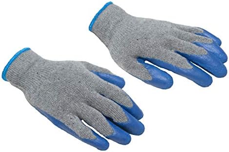 G & F Products - 3100L-DZ-Parent 12 Чифта Големи гумени латексови работни ръкавици с двойно покритие за строителството,