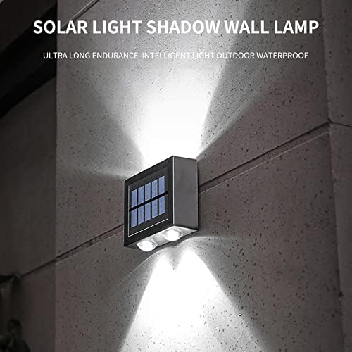 Byikun Външни Стенни Лампи, 2 елемента Слънчевата Енергия Нагоре и Надолу Нажежен монтиран на стената Лампа, Външно