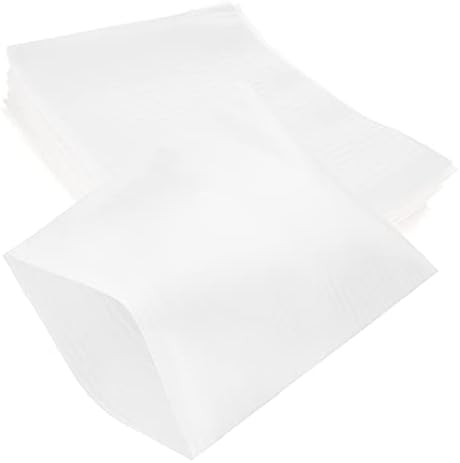 EXCEART 100шт Бели Пликове Бели Пакети Бяла Амбалажна хартия Полистирен пакети за Очила Пенопластовый пакет за съдове Бял Воал Тайна Опаковъчни Консумативи за Опакова?