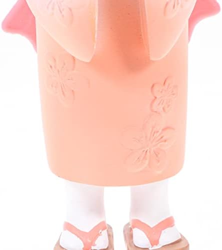 Alipis Японски Декор на Цветя Декор на Японската Кукла Кимоно Кимоно Кукла От Смола Кукла За Момичета Колекционерски