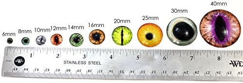 Сензационно Зелени и Оранжеви Стъклени Очи Същества На Телени Штырьках за игла форма Консумативи за Тепане