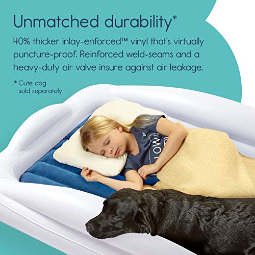 Надуваема легло за деца hiccapop с предпазни бортиками [4-Странен] | Преносим легло за деца | Надуваем матрак за деца