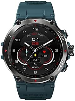 Смарт часовници Stratos 2 GPS с AMOLED-дисплей, устойчив на 24-часова мониторинг на ефективност, дълъг живот на батерията 5 АТМ, умни часовници 2022 (Цвят: синьо стъкло)