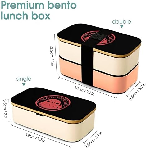 Хубава мерки и Теглилки, Двуслойни Обяд-бокс за Bento с Набор от ястия, Штабелируемый Контейнер за Обяд включва