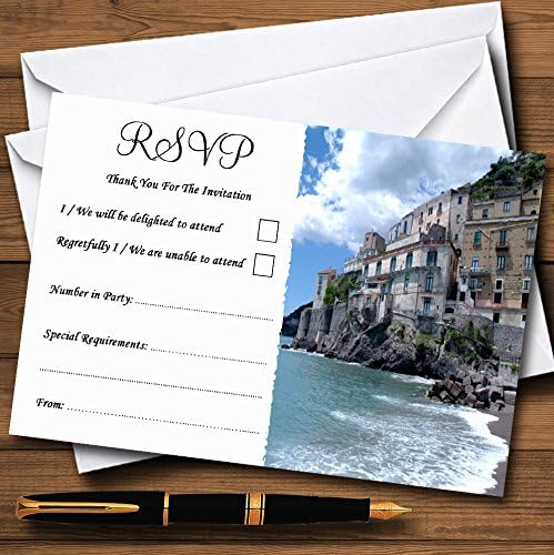 Персонални Покани Картички бряг на Италия, Амалфи