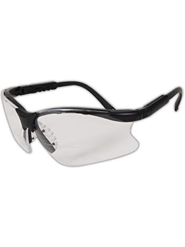 Защитни очила Портал Safety 16MC15 Scorpion MAG, Увеличаване на 1,5 Диоптъра, Прозрачни лещи, Черна дограма