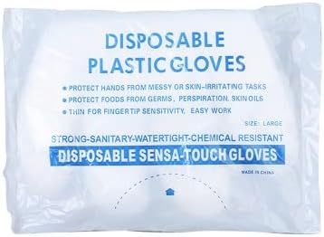 За еднократна употреба за Хранителни Ръкавици GOODTAKE - Пластмасови Полиетиленови Ръкавици 500 Бр., Безопасни