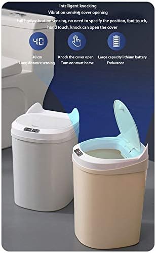 LXXSH Индукционное кофа за Боклук Автоматично Безконтактен Сензор за Боклук кофи за Боклук, За Кухнята, Банята у Дома (Цвят: