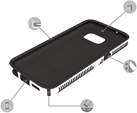 Speck Products Калъф Samsung Galaxy S7, Калъф CandyShell Grip (Черно / Шиферно-сив), Защитен калъф с Военно предназначение