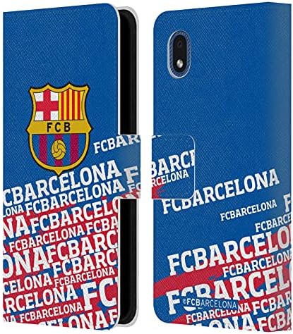 Дизайн на своята практика за главата, Официално Лицензиран FC Barcelona на Въздействието на Герб, Кожен Калъф-книжка-джобен