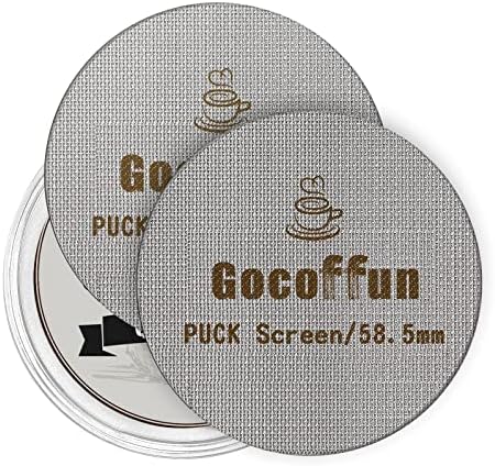 Мрежест филтър за еспресо Gocoffun 58,5 мм, Мрежест Филтър за дъното на душата с Портафильтром за кафе, 2 опаковки, Мрежест