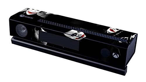 Кожа /Стикер конзола REYTID + 2 Етикети на контролера и филм Kinect, Съвместими с Microsoft Xbox One - Пълен комплект - Жокера Батман Dark Knight