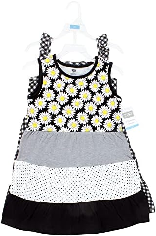 Памучни рокли Hudson Бебе За малки момичета, Черната Маргаритка, 6 Години