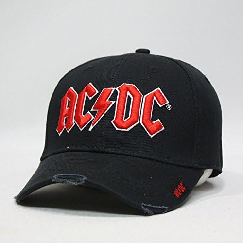 Бейзболна шапка на AC/ DC с накара Червен цвят на бяло в стил Хард Рок