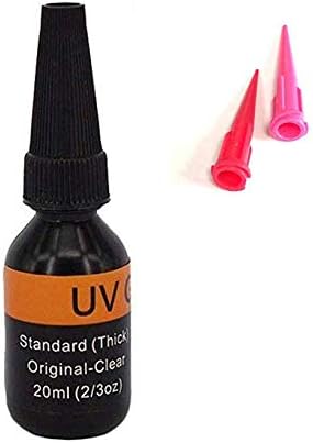 Riverruns UV Прозрачно лепило Три Формули Дебел, Тънък и супер Летливи + 12 Led UV лампи за Плетене на мухи за Изграждане