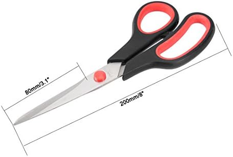 ножици uxcell от неръждаема стомана, 8 См за рязане в офиса и в дома, Мека Удобна дръжка