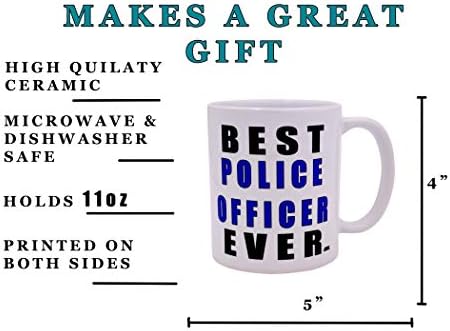Rogue River Тактически Забавен най-Добрият Полицай Някога Кафеена Чаша Новост Чаша Полицай Подарък PD