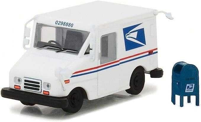Greenlight 29888 Пощата превозно средство от САЩ пощенска услуга с дълготрайни (LLV) с пощенската кутия (Ексклузивно хоби) в