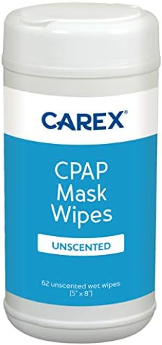 Кърпички за CPAP-маски Carex - 62 вида CPAP-салфетки, без мирис, за CPAP-маски