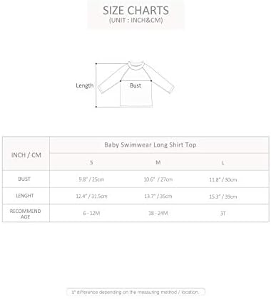 VAENAIT /Купальная Риза за новородени бебета/Деца с къс /Дълъг ръкав UPF 50 + Рашгард Oasis