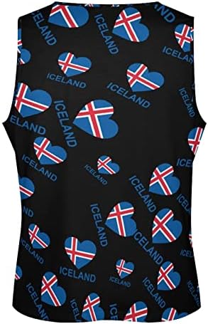 Love Iceland Мъжки Спортни Облекла, Потници, Жилетки За Фитнес, Летни Тениски Без Ръкави