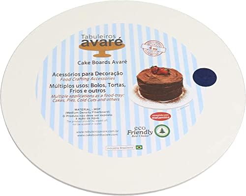 Дъски за торта Avare Display Дъска за торта върху крака На Кръг с Дебелина 1/8 инча, диаметър 9,8 инча
