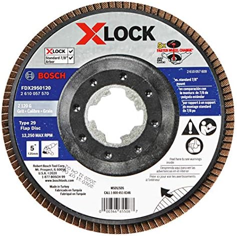 BOSCH FDX2950120 5-Инчов X-LOCK Оправочный диск с шкурка 120 29