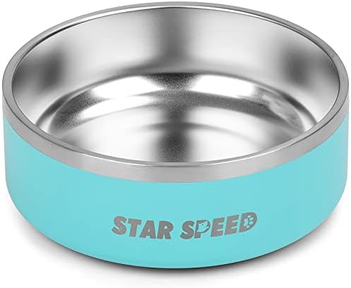Купички за кучета StarSpeed 42 грама от Неръждаема Стомана с Гумена дъно, Нескользящие Метални Купички за