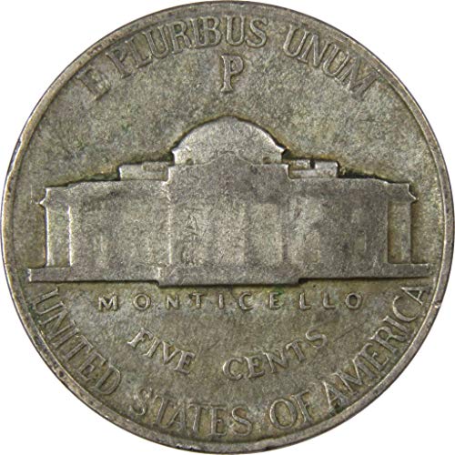 1942 P Jefferson Военно Време Никел, AG ЗА Добра 35% Сребърна Монета на САЩ са подбрани 5c