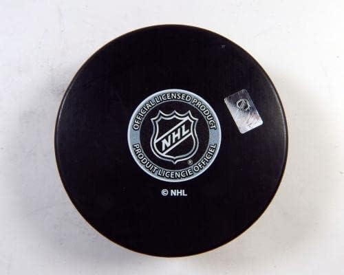 Минути Джей Бренан 43 Подписа хокей шайба Филаделфия Флайърс НХЛ Авто 301 - за Миене на НХЛ с автограф