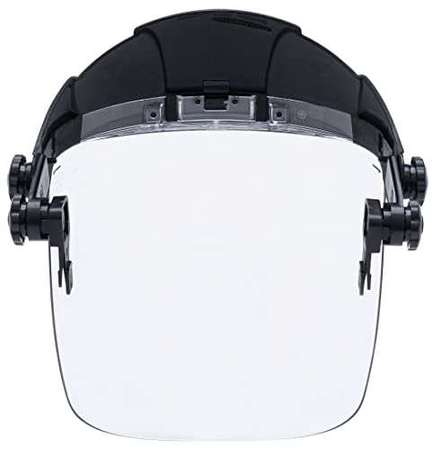 Защитна маска за лице Sellstrom Single Crown с Универсален адаптер за шлемове, Прозрачен Нюанс, Противотуманное