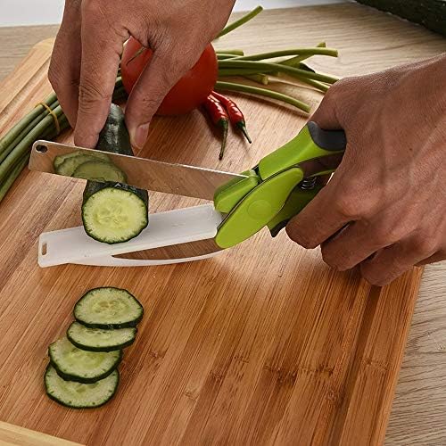Ножици за дъска за табла многофункционални ножици за зеленчуци ножици за допълнително хранене кухненски ножици за зеленчуци, две в едно